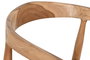 DKD Home Decor Silla de Teca y Piel Negra