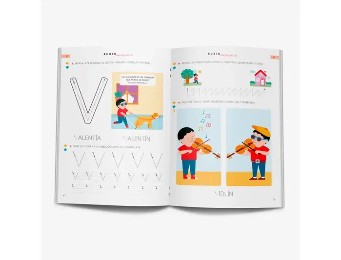 Rubio Cuaderno mayúsculas 2B