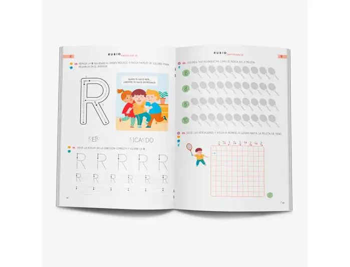 Rubio Cuaderno mayúsculas 2B