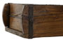 DKD Home Decor Centro de Mesa de Teca Marrón Molde Ladrillo 33x15x10 cm