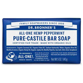 Dr. Bronner's Jabón en Pastilla Menta 140 gr