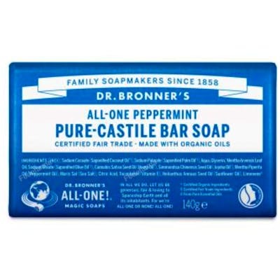 Dr. Bronner's Jabón en Pastilla Menta 140 gr Dr. Bronner's Jabón en Pastilla Menta 140 gr