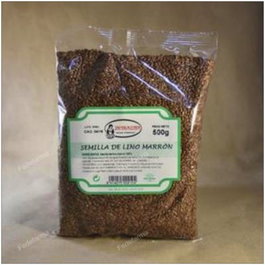 INTRACMA Semillas De Lino Marron 500Gr - Aporta Fibra y Ácidos Grasos Omega 3, 100% Semilla de Lino