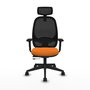 PIQUERAS Y CRESPO Silla de oficina Cilanco Naranja y Negro