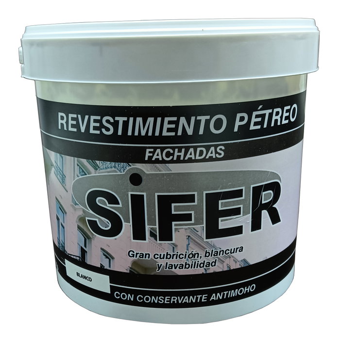 SIFER Pintura Fachada Pétrea Lisa Blanca Mat 5K SIFER Pintura Fachada Pétrea Lisa Blanca Mat 5K
