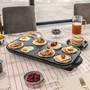 Livoo Maxi Crepe Party DOC186G Crepera 1500 W para 8 Mini Crepes de 12 cm, Plato Antiadherente Negro