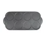 Livoo Maxi Crepe Party DOC186G Crepera 1500 W para 8 Mini Crepes de 12 cm, Plato Antiadherente Negro