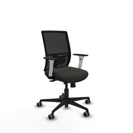 PIQUERAS Y CRESPO Silla de oficina Yunquera con mecanismo Sincro/Traslack Negro