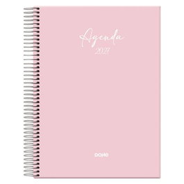 Dohe Agenda Anual Serenity Espiral 14x20cm Rosa 2027
