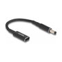 DeLOCK Cable Adaptador USB Tipo C a 5.5 x 2.1 mm para Notebook, 15 cm, Negro, PD, 19.5V
