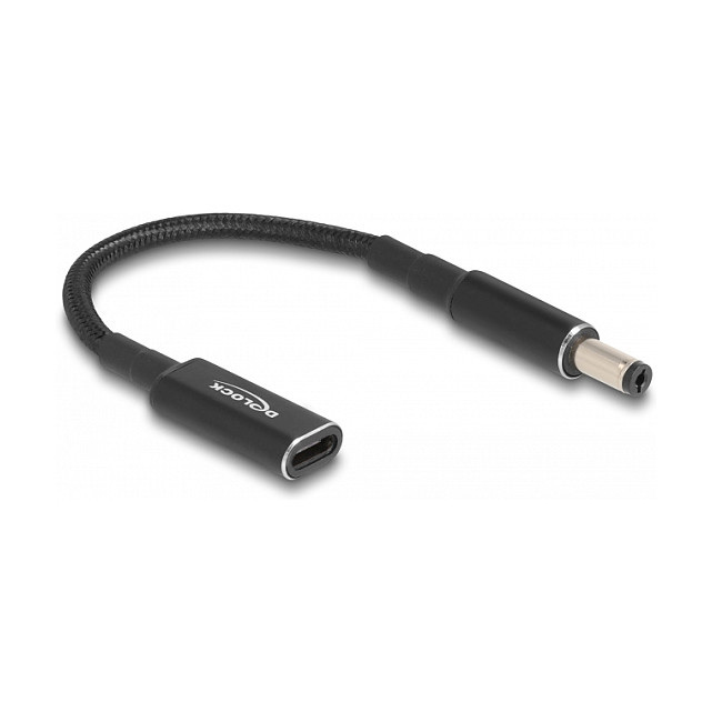 DeLOCK 60039 Cable adaptador de carga USB Type-C hembra a 5,5 x 2,1 mm macho, 15 cm