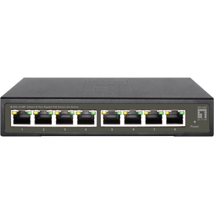 Level One GES-2108P Switch de red 8x GE con 8x PoE+