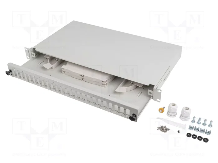 LANBERG Panel de conexión de fibra óptica duplex 24 puertos RACK 19 pulg