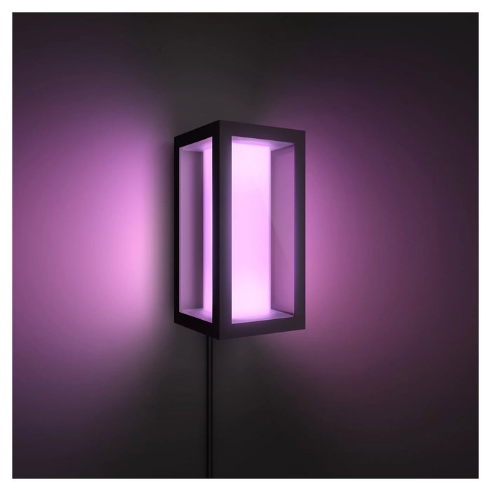 Philips Aplique de Pared Exterior White & Color Ambiance Impress Negro