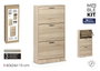 Moblekit Zapatero 3 Niveles Oak SVEN