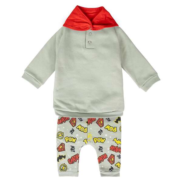 Cerdá Chandal Cotton Brushed 3 Piezas Justice League Talla 3-6 Meses