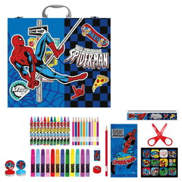 Cerdá Set Coloreable Maletín Spiderman Marvel Rojo