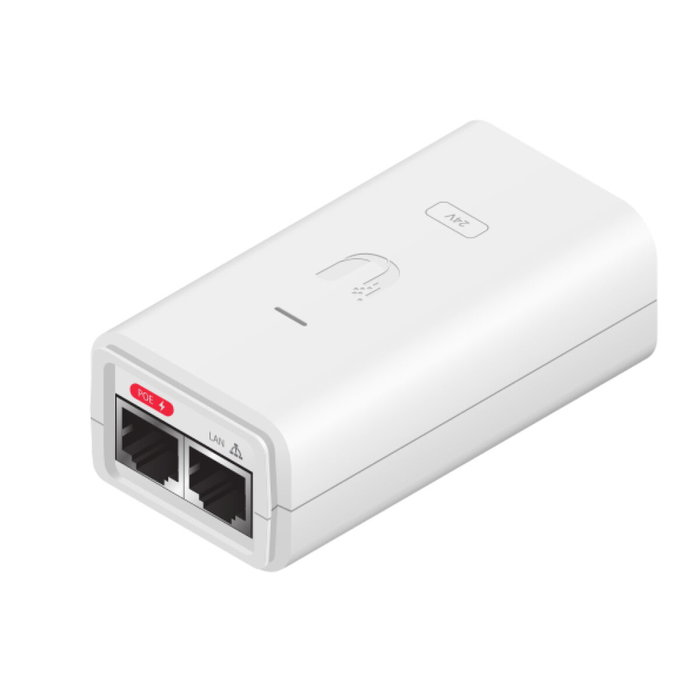 Ubiquiti POE-24-12W-G-WH Adaptador e inyector PoE Gigabit Ethernet 24 V Blanco
