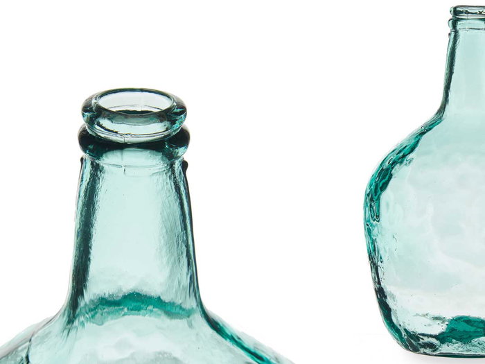 Giftdecor Botella Decorativa Vidrio Carafe 8L 23x36x23cm (Set de 2)