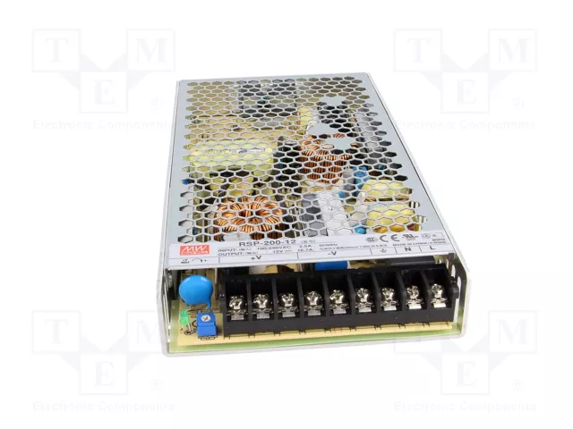 MEAN WELL RSP-200-12 Alimentador de impulso 200,4W 12VDC MEAN WELL RSP-200-12 Alimentador de impulso 200,4W 12VDC