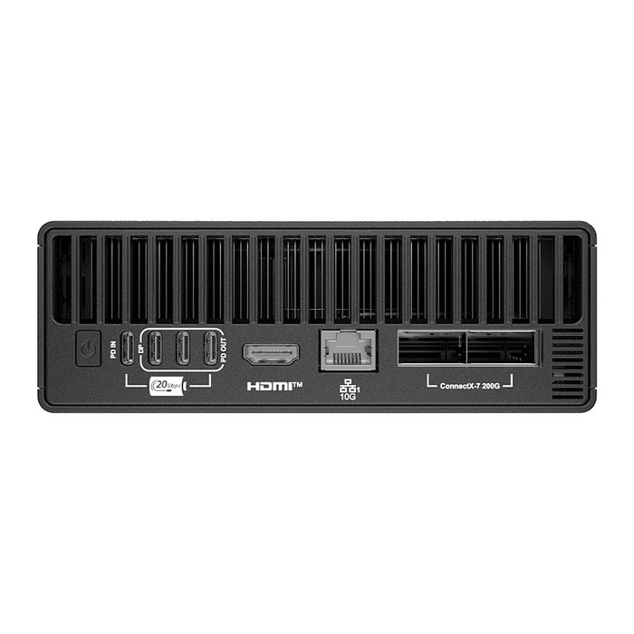 MSI EdgeXpert NVIDIA Blackwell GB10 con 128 GB RAM y 4 TB SSD en color Negro/Gris
