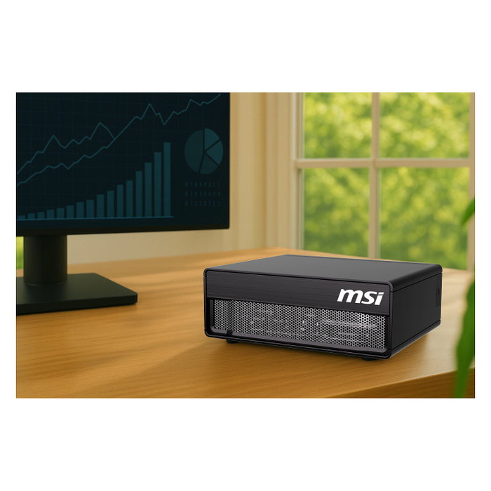 MSI EdgeXpert NVIDIA Blackwell GB10 con 128 GB RAM y 4 TB SSD en color Negro/Gris