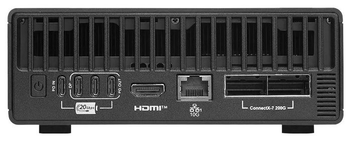 MSI EdgeXpert NVIDIA Blackwell GB10 con 128 GB RAM y 4 TB SSD en color Negro/Gris