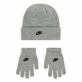 Gorro y Guantes Nike Club Gris