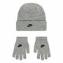 Gorro y Guantes Nike Club Gris