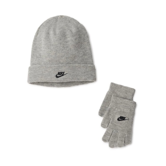 Gorro y Guantes Nike Club Gris