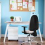 PIQUERAS Y CRESPO Silla de oficina Algarra con mecanismo Asincro, Morado