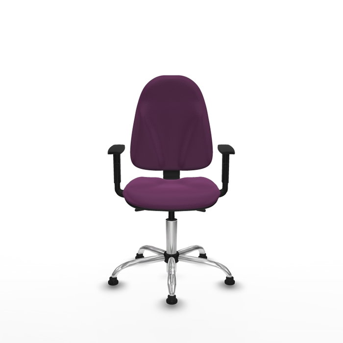 PIQUERAS Y CRESPO Silla de oficina Algarra con mecanismo Asincro, Morado