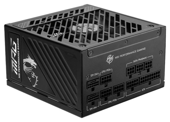 MSI MPG A1250GS PCIE5 Fuente de alimentación 1250 W Negro MSI MPG A1250GS PCIE5 Fuente de alimentación 1250 W Negro