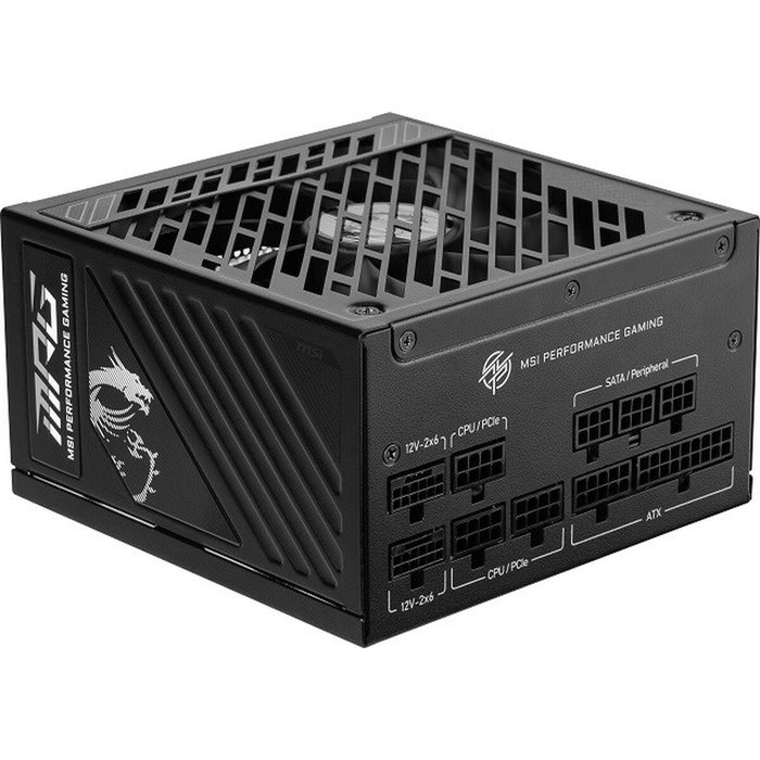 MSI MPG A1250GS PCIE5 Fuente de alimentación 1250 W Negro MSI MPG A1250GS PCIE5 Fuente de alimentación 1250 W Negro