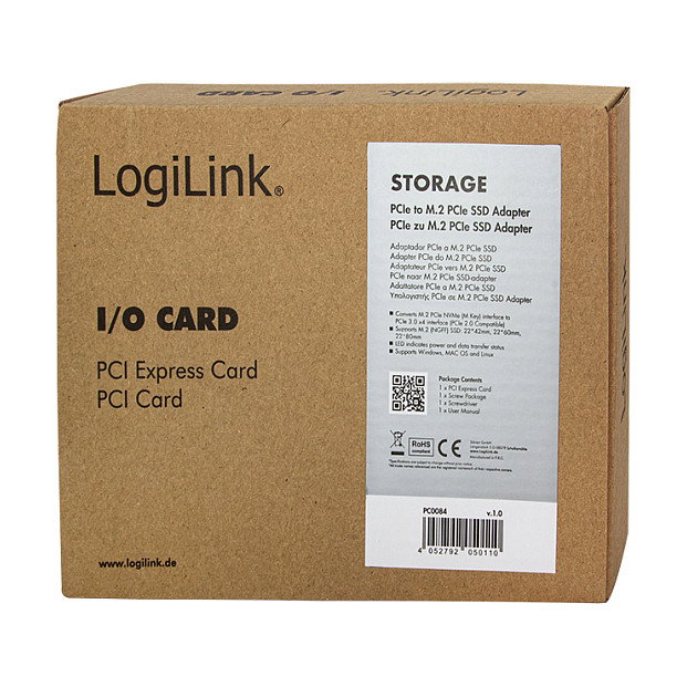 LogiLink PC0084 Tarjeta de red PCIe 3.0 M.2