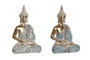 DKD Home Decor Figura de Buda Decapé Surtido de 2 piezas