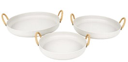 DKD Home Decor Set de Centro de Mesa Cream2026 Crema de 3 Piezas