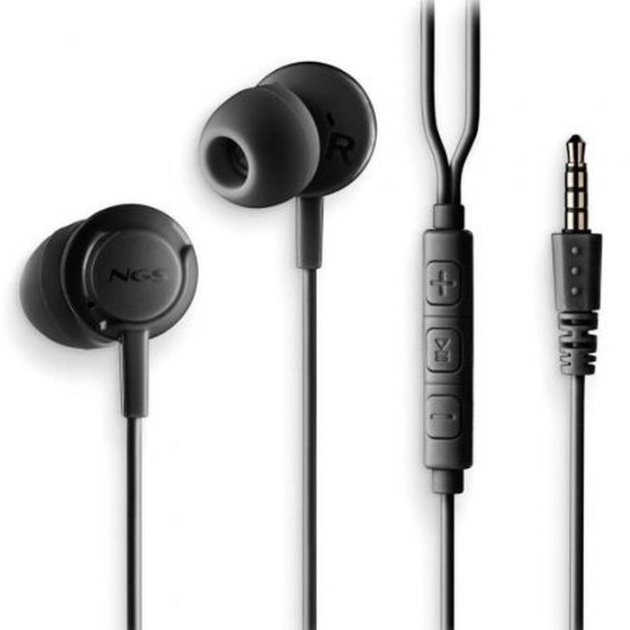 NGS Cross Drift Black Auriculares Intrauditivos con Micrófono
