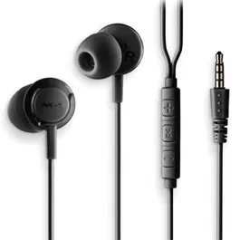 NGS CROSSDRIFTBLACK Auriculares Intrauditivos con Micrófono y Jack 3.5mm Negros