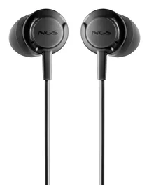NGS Cross Drift Black Auriculares Intrauditivos con Micrófono