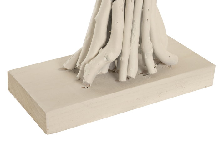 DKD Home Decor Árbol de Madera Blanco 50x10x63 cm