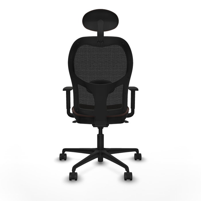 PIQUERAS Y CRESPO Silla de oficina Jorquera con mecanismo Sincro, Marrón oscuro y Negro PIQUERAS Y CRESPO Silla de oficina Jorquera con mecanismo Sincro, Marrón oscuro y Negro