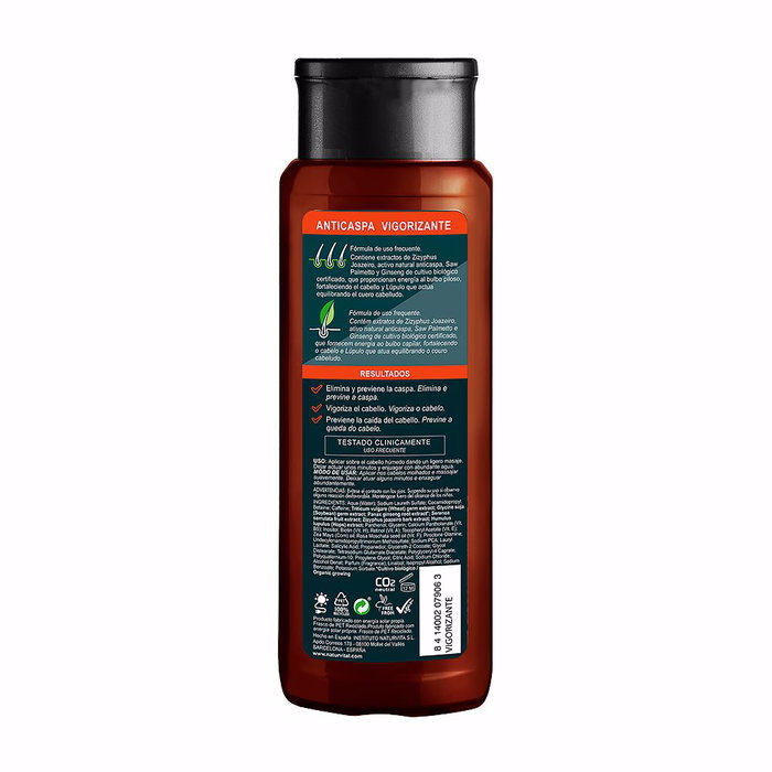 Natur Vital Champú Anticaída Anticaspa Vigorizante para Hombre 300 ml