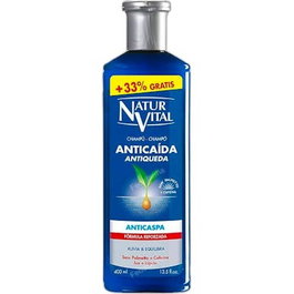 Natur Vital Champú Anticaída y Anticaspa para Hombre, con Extracto de Lúpulo y Ginseng, Cabello Vigorizante, 300 ml
