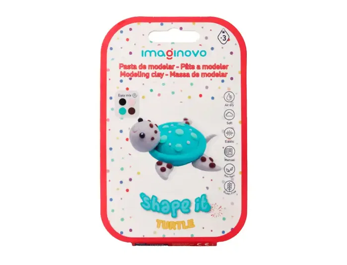 Imaginovo Pasta para modelar set de colores surtidos con instrucciones tortuga