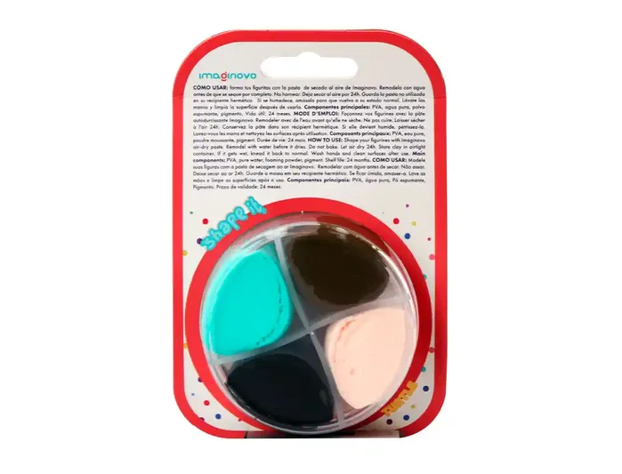 Imaginovo Pasta para modelar set de colores surtidos con instrucciones tortuga