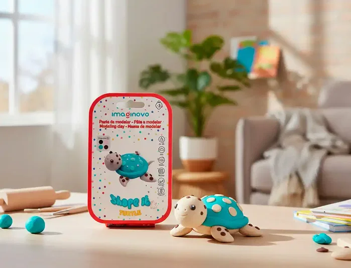 Imaginovo Pasta para modelar set de colores surtidos con instrucciones tortuga