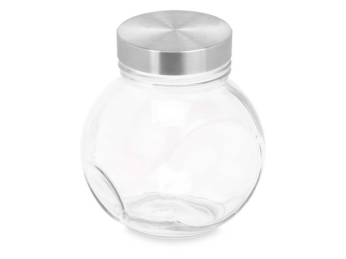 Vivalto Tarro Galletero Inclinable 460 ml, Vidrio Transparente, 10x11x10 cm (36 Unidades)