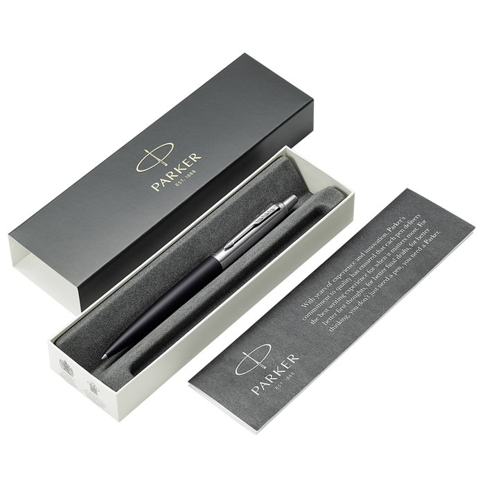 Parker Jotter XL Negro Mate Acero Inoxidable Tinta Azul M