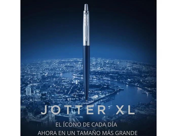 Parker Jotter XL Negro Mate Acero Inoxidable Tinta Azul M